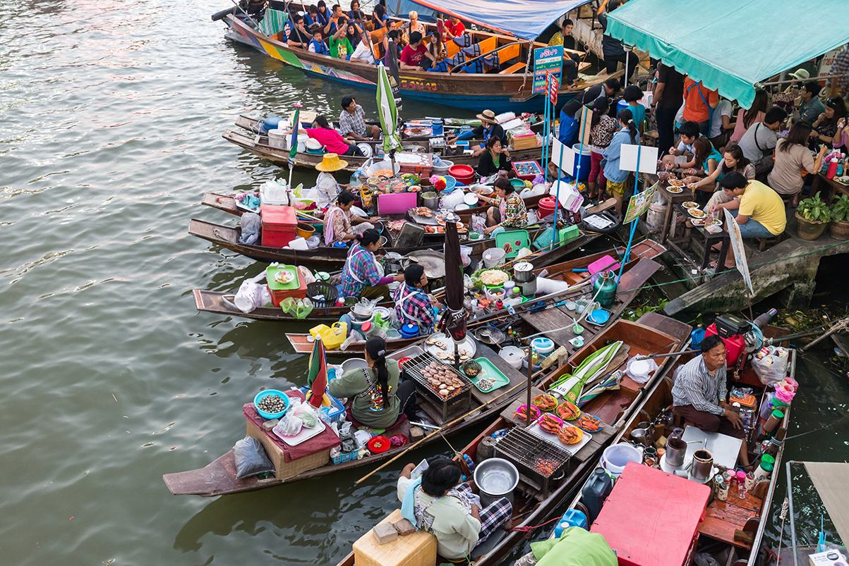 cycling in Thailand_samut_songkram_floating_market