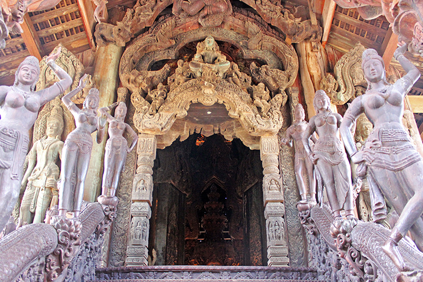 historical sites in Thailand, pattaya, chonburi, sanctuary of truth