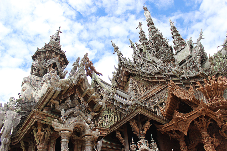 historical sites in Thailand, pattaya, chonburi, sanctuary of truth