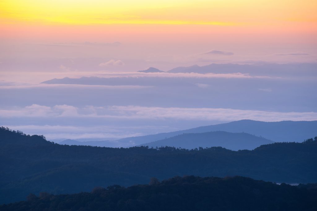 Sea of mist seen from Doi Inthanon National Park