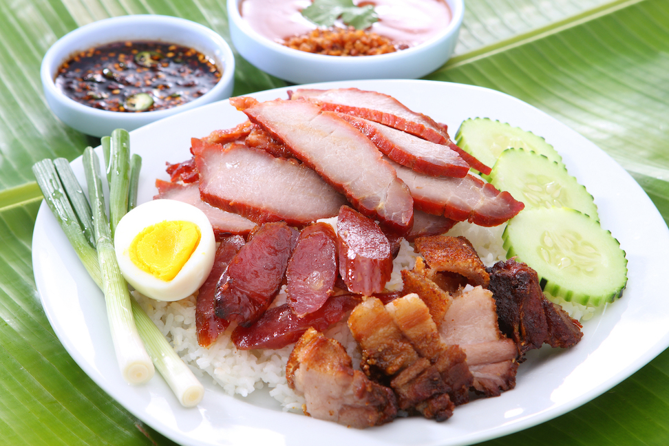 ข้าวหมูแดงหมูกรอบ