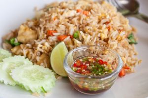 Thai seasonings : spice up your Thai fried rice with fish sauce with chilies