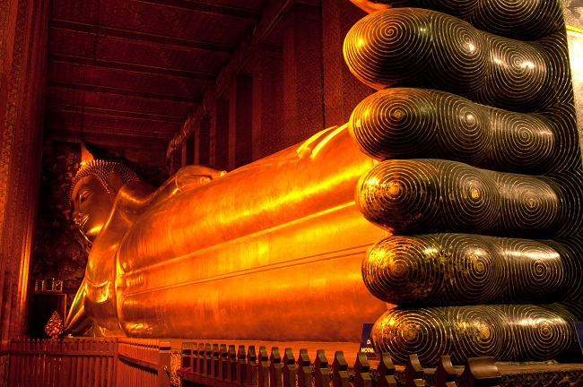 Where to go in Bangkok: the reclining Buddha at Wat Pho