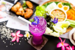 Thai Herbal Drinks Butterfly Pea Drink