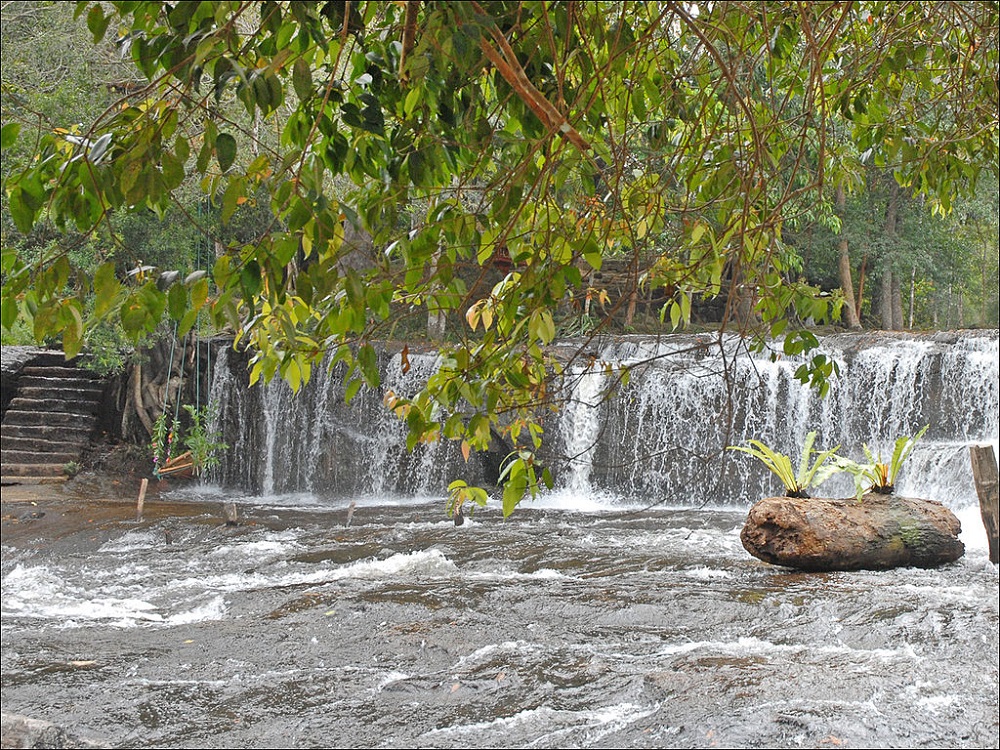 Phnom Kulen Waterfall, Phnom Kulen National Park, Siem Reap, Cambodia 