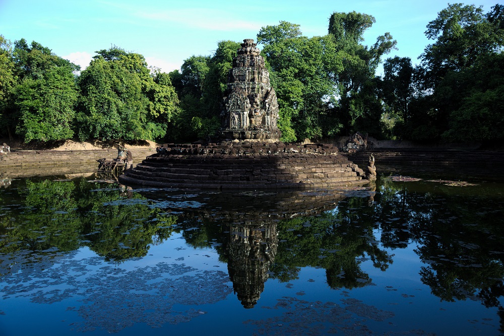 Neak Pean Temple, Water Reflection, Siem Reap, Cambodia 