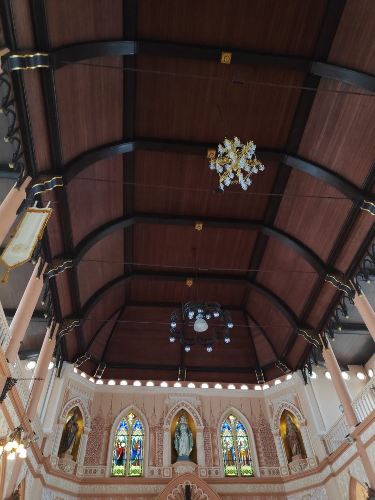 Boat-shaped roof, symbol of Vietnamese community journey to Chanthaburi, Church of Immaculate Conception 