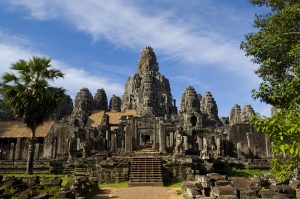Bayon Temple, smiling stone faces