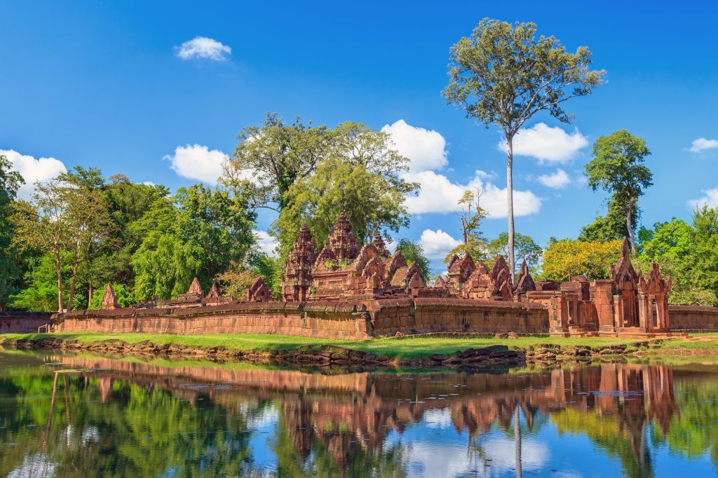 Banteay Srei, Citadel of Women, red sandstones, Siem Reap, Cambodia