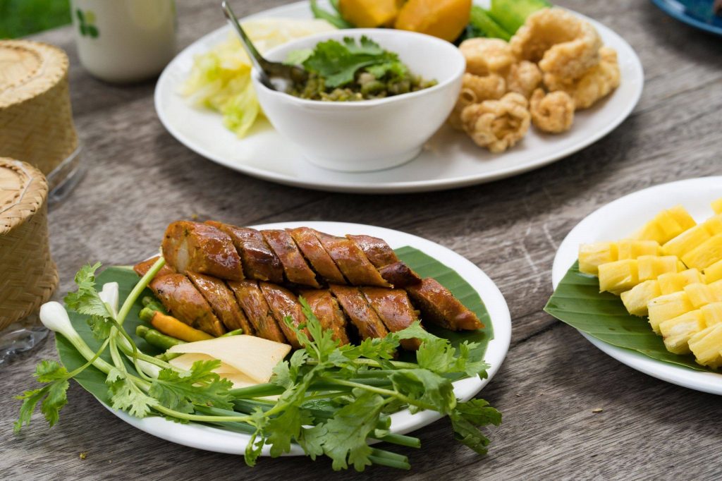 Sai Ua, Northern Thai Sausage, Food in Chiang Rai, local food 