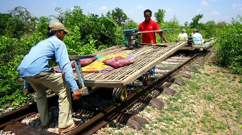 Bamboo train, top things to do in Battambang